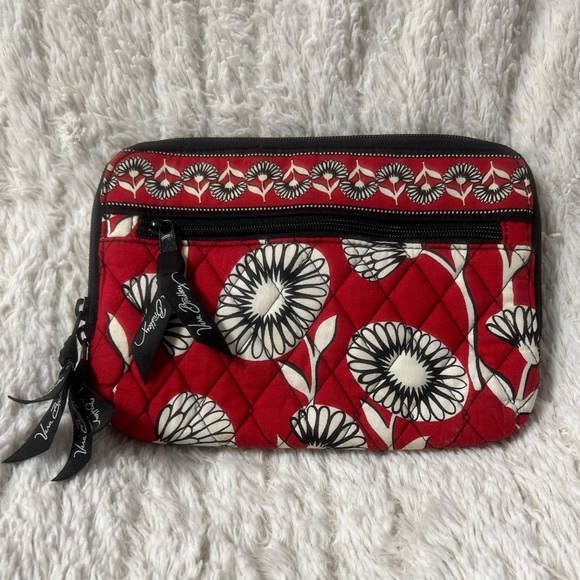 VERA BRADLEY ‘Deco Daisy’ Print Summer 2011 travel pouch - Picture 1 of 2